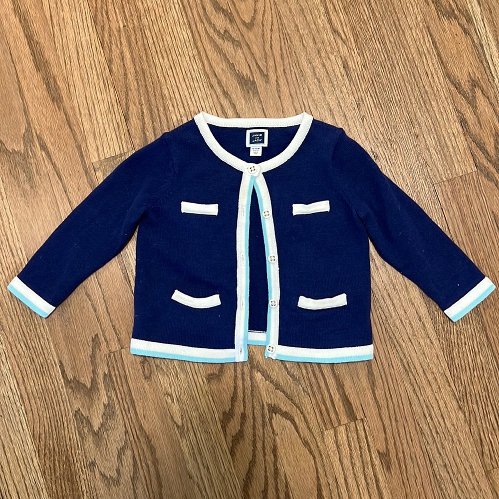 Janie and Jack girls sweater 12-18mos